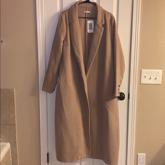 JustFab Jackets & Blazers - JustFab long wrap coat, size XXL